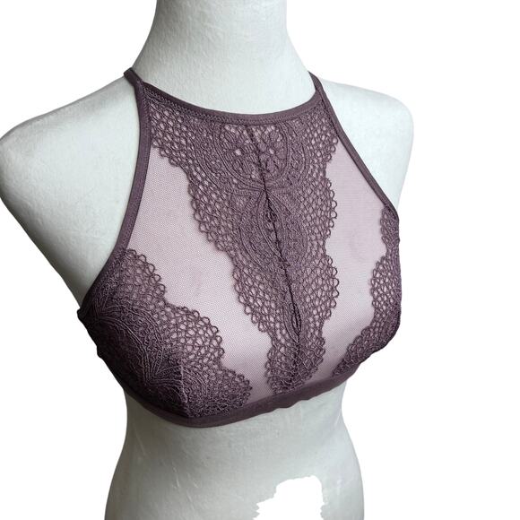 Victoria`s Secret NWOT Dusty Rose Bralette Halter M - Picture 3 of 9